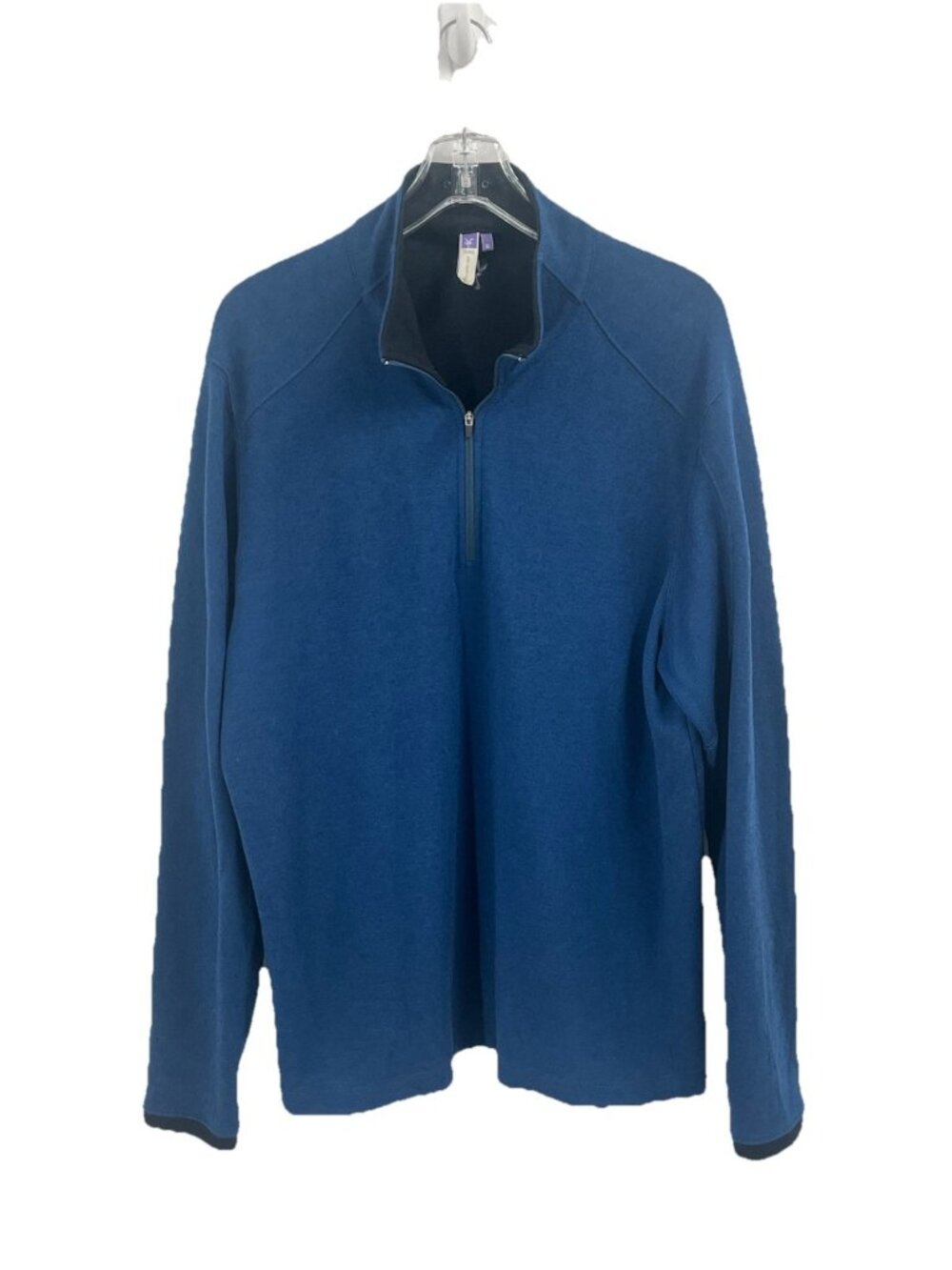 Ibex Mens Blue 1/4 Zip New Zealand Merino Wool Sz XL Outdoor Hiking